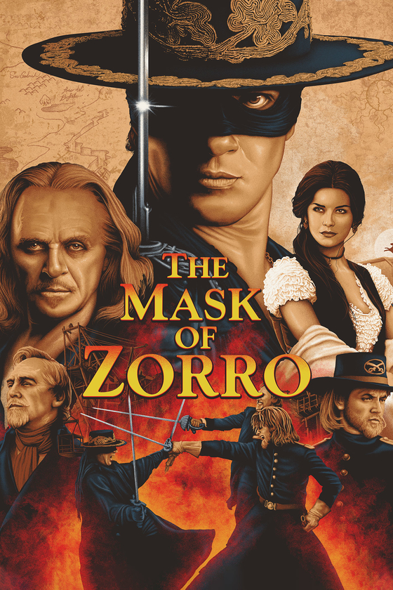THE MASK OF ZORRO key art THE MASK OF ZORRO key art
